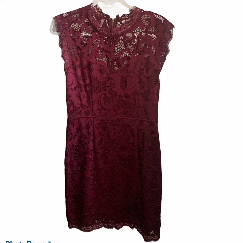 Sans Souci Burgundy lace dress sz L